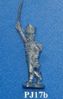 PJ17b Officer advancing, holding sword up