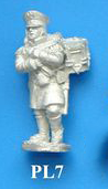 PL7 Drummer, carries drum over left shoulder.