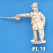 PL70 Standing officer, pointing with sword.