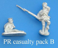 PR67 casualty pack B One casualty falling the other prone.