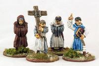 CIV01 Monks Parading Cross (4 figures)