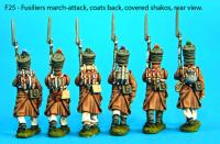 F25 Six centre company Figures in the march-attack pose