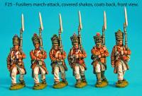 F25 Six centre company Figures in the march-attack pose