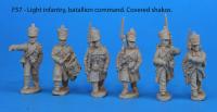 F57 – Light infantry battalion command in covered shakos