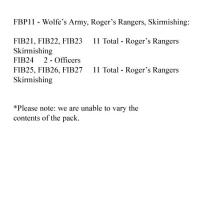 FBP11 Provincials & Rangers - Rogers Rangers Skirmishing (24 Figures)
