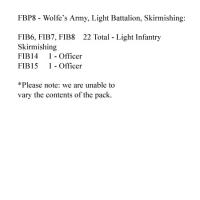 FBP8 Wolfe's Army - British Light Infantry Skirmishing (24 Figures)