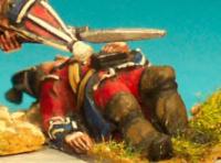 FIB43 Grenadier Company, Cloth Mitre Cap, Lying Dead (1 Figure)