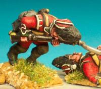 FIB48 Grenadier Company, Fur Covered Mitre Cap, Falling Wounded (1 Figure)