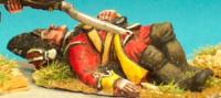 FIB49 Grenadier Company, Fur Covered Mitre Cap, Lying Dead (1 Figure)