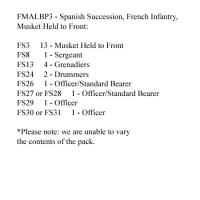 FMALBP3 French Infantry Standing Musket Held To Front (24 Figures)