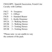 FMALBP9 French Line Cavalry With Carbines (12 Mounted Figures)