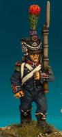 FN329 Shako With Upright Plume, Post 1806 - Chasseur Marching (1 Figure)