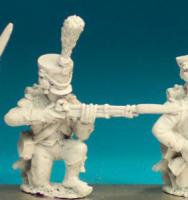 FN335 Shako With Upright Plume, Post 1806 - Chasseur Kneeling Firing (1 Figure)