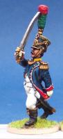 FN433 Young Guard Officer In Full Dress - Voltigeur Or Tirailleur Junior Officer Marching Sabre Raised (1 figure)