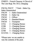 FNBP53 French Chasseurs A Cheval Of The Line Pre 1812, Charging (12 Mounted Figures)