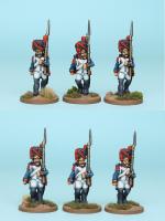 FNRPK11 Mixed French Grenadiers Pre 1812, Full Dress & Bearskin, Marching (6 Figures)