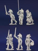 FNRPK14 Mixed French Command Pre 1812, Campaign Dress & Bicorn, Marching (6 Figures)