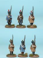 FNRPK16 Mixed French Elite Company Pre 1812, Greatcoat & Shako, Marching (6 Figures)