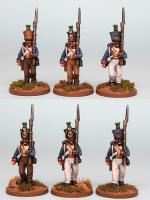 FNRPK23 Mixed French Voltigeurs Post 1812 Campaign Dress, Marching (6 Figures).