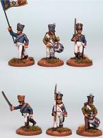 FNRPK25 Mixed French Command Post 1812 Campaign Dress, Advancing (6 Figures).