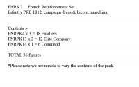 FNRS7 French Infantry Pre 1812, Campaign Dress & Bicorn, Marching (36 Figures)