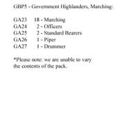 GBP5(FR) Government Highlanders, Marching (24 Figures)