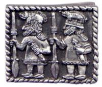Leather Belt with Pewter Buckle - Viking Crafts (1 Belt and 1 Buckle)