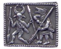 Leather Belt with Pewter Buckle - Viking Crafts (1 Belt and 1 Buckle)