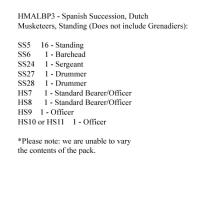 HMALBP3 Dutch Musketeers Standing Shouldered Muskets (24 Figures)