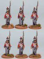 HNRPK7 Hanoverian Infantry Post 1812 In Shako, Marching (6 Figures)