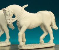HV2B Heavy Cavalry Horse - Walking, Arched Neck (1 horse)