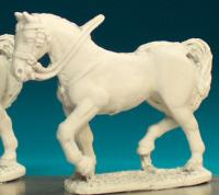 HV3B Heavy Cavalry Horse - Trotting, Head Up (1 horse)