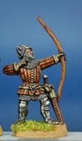HW3 Archer Shooting - Aketon & Leg Armour, Ornate, Bascinet (1 Figure)