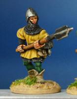 HW58 Infantryman With Langue De Boeuf - Livery Tunic & Bascinet (1 Figure)
