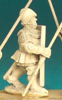 HW98 Pavesier Advancing Spear At Port - Livery Tunic & Bascinet (1 Figure)