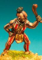 IND13(FR) Warrior In Breech Cloat, With War Club