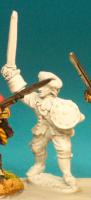 JA22 Officer Standing. Waving Broadsword. In Jacket & Trews (1 Figure)