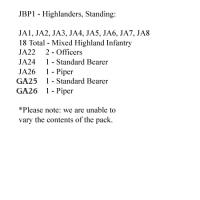 JBP1 Jacobite Highlanders Standing (24 Figures)