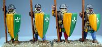 LCF10 Crusader Frankish Spearmen (4 Figures)
