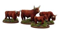 LIV02 Highland Cattle (4 Figures)