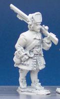 LS10 Grenadier In Square Fronted Cloth Cap (Eg Foot Guard) - Marching, Shouldered Musket (1 figure)
