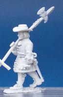 LS35 Sergent - Marching Shouldered Halberd, Wearing Waist Sash (1 Figure)