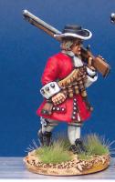 LS52 Matchlock Musketeer - Marching, Long Stride, Shouldered Musket (1 Figure)