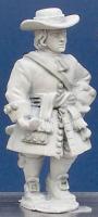 LS64 Unarmoured Pikeman Wearing Waist Sash - Marching, Leg Raised (1 Figure)