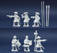 LSGP4 Monmouth Rebel Command. 6 Figures Per Pack.