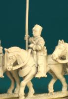 MH22 HYW Horse - In Leather Head Armour, Trotting (1 horse)