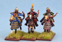 MNC05 Mongol Archers — Mounted, Heavy Armour (3 Figures)
