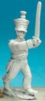 NN99 Officer - Marching Sword Raised - 1st Or 2nd Regt In Covered Shako (1 figure)