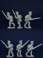 PSNRPK10 Prussian Reservists In Shako, Advancing (6 Figures)