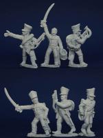PSNRPK21 Prussian Schutzen/Jagers Command (6 Figures)